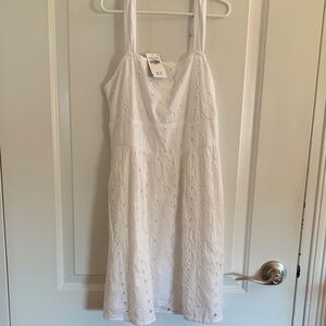 NWT Abercrombie Kids White Eyelet Dress